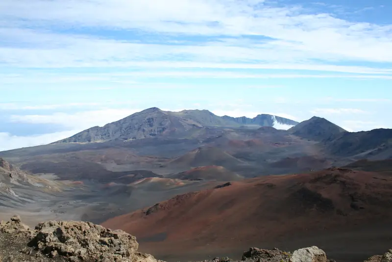 Haleakala Crater from the Haleakala Visitor Center.