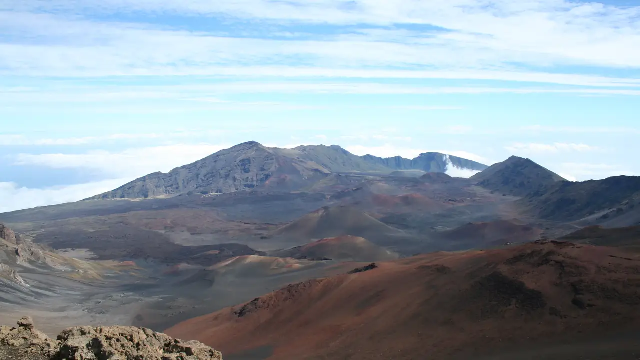 Haleakala Crater from the Haleakala Visitor Center.